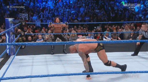 WWE AJ Styles Randy Orton RKO