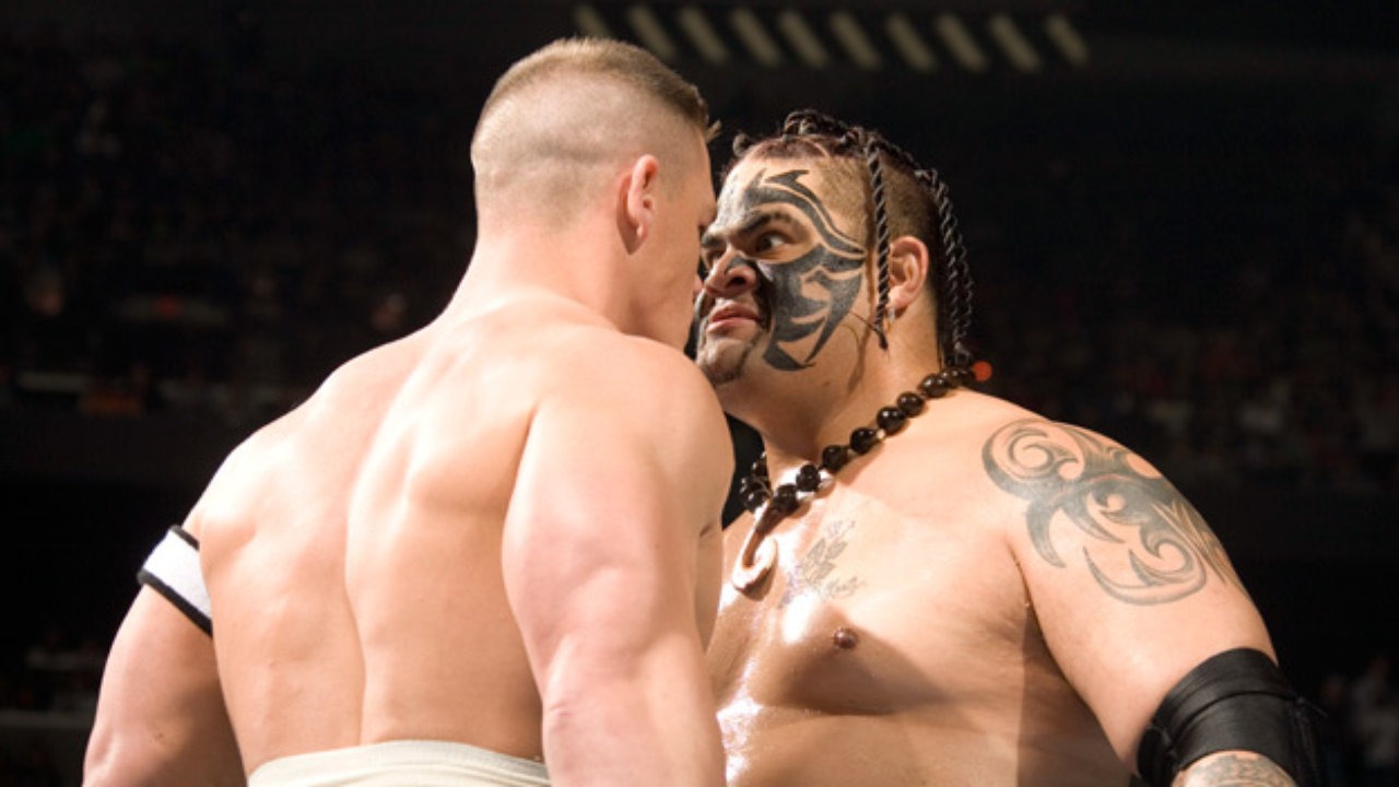 WWE John Cena Umaga Royal Rumble 2007
