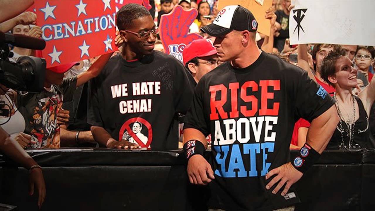 WWE JOHN CENA RISE ABOVE HATE BASEBALL CAP OFFICIAL NEW 