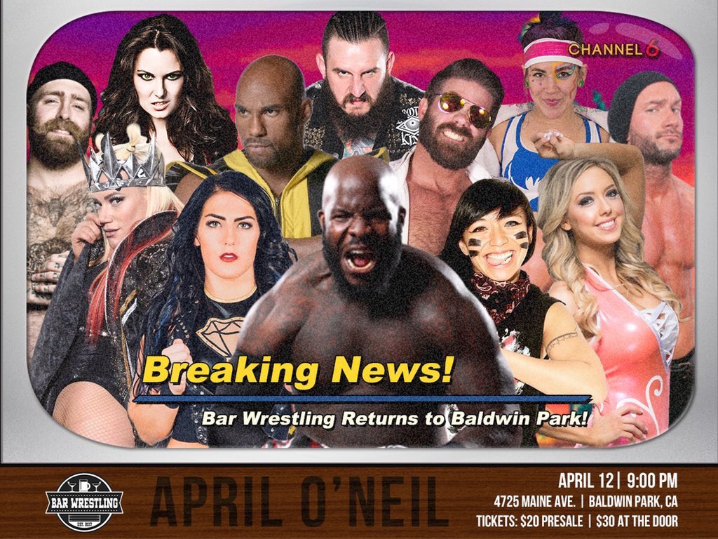 Bar Wrestling April O'Neil