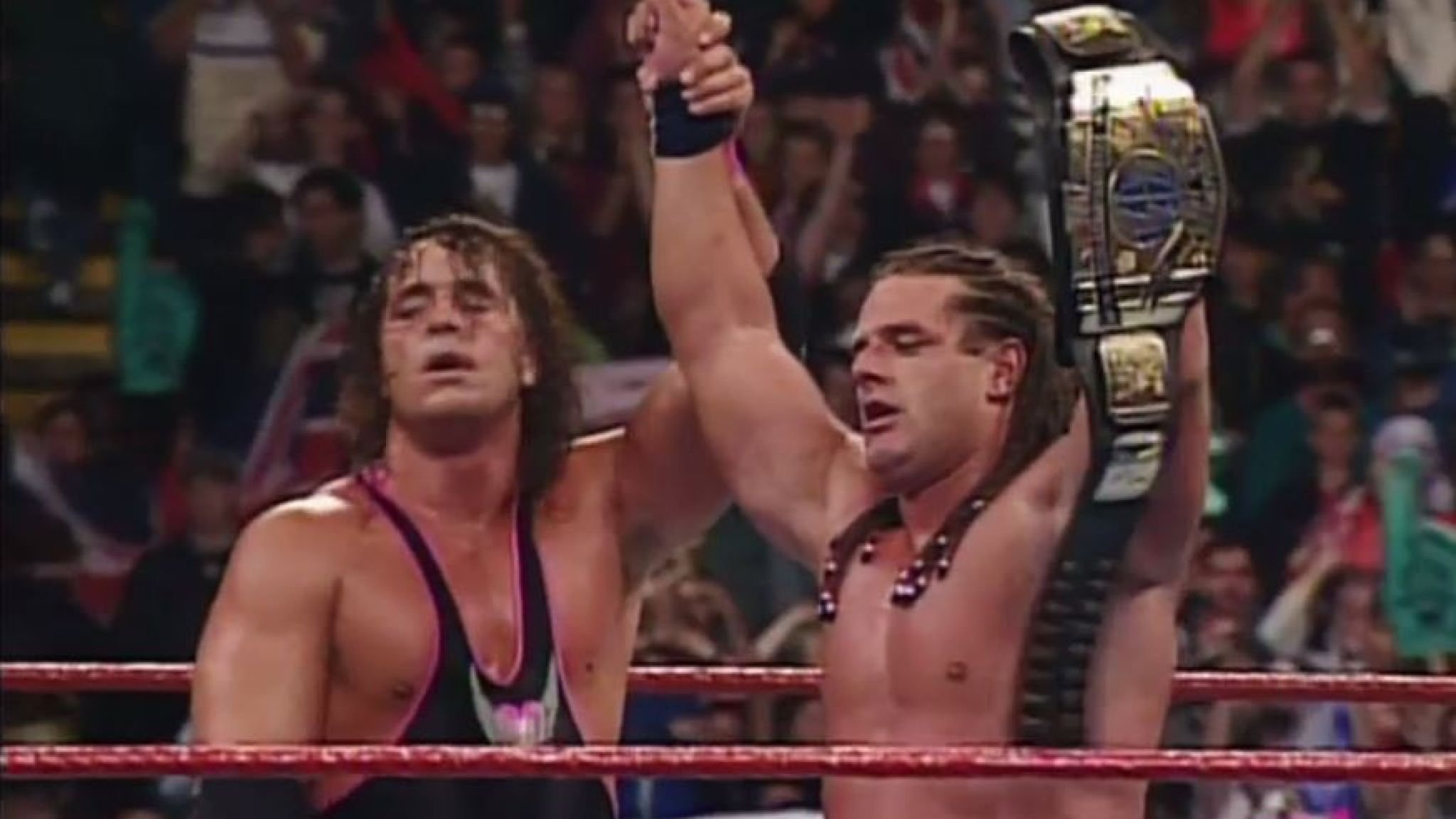 WWF SummerSlam 1992 Bret Hart Davey Boy Smith British Bulldog