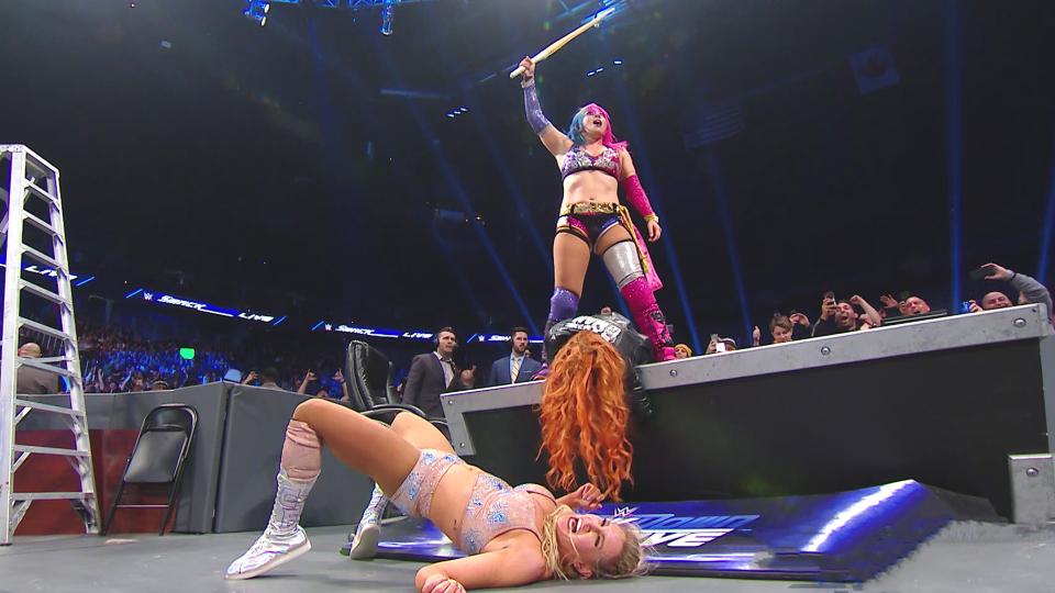 WWE TLC Becky Lynch Charlotte Flair Asuka