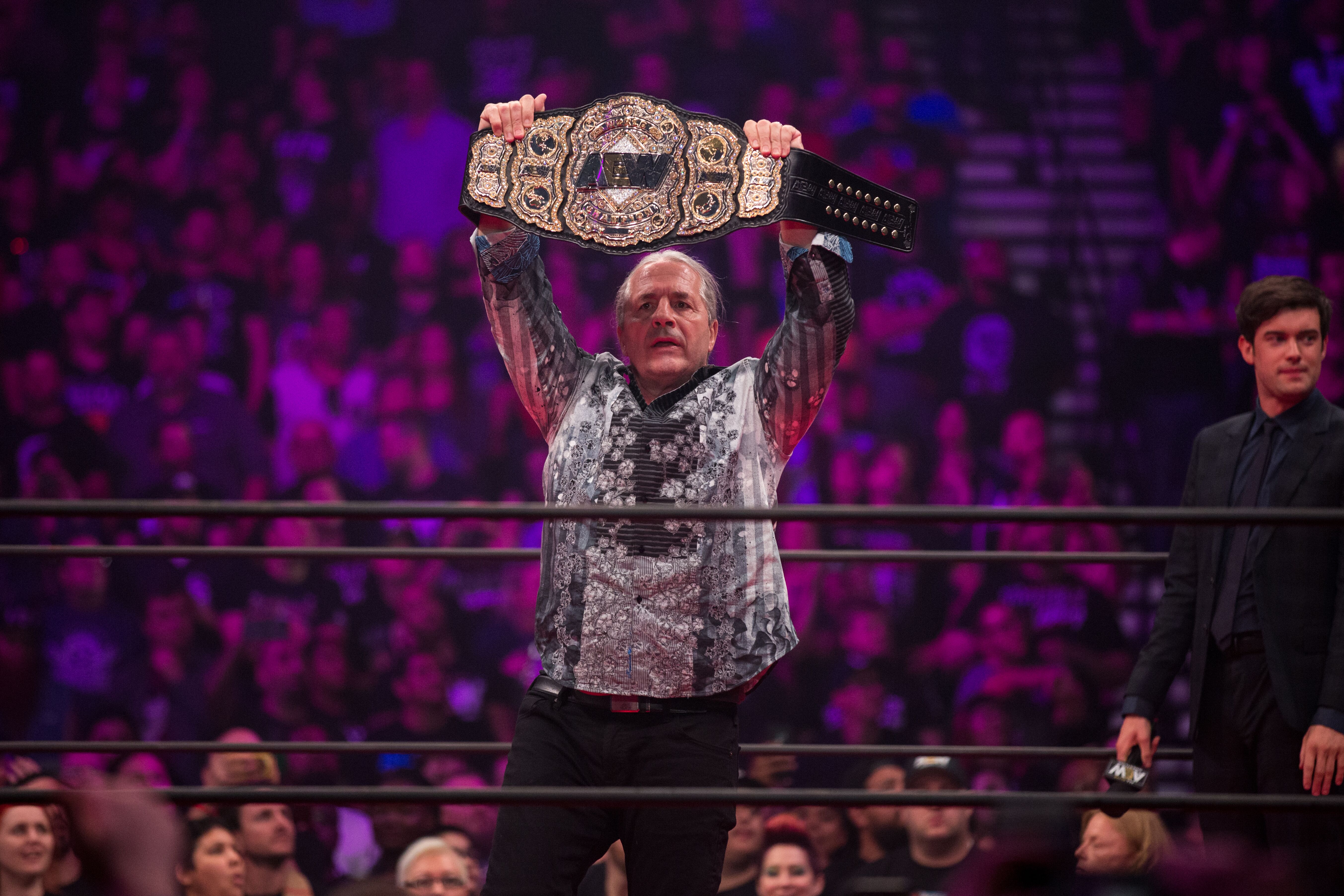 AEW Double Or Nothing Bret Hart Credit Ricky Havlik. 