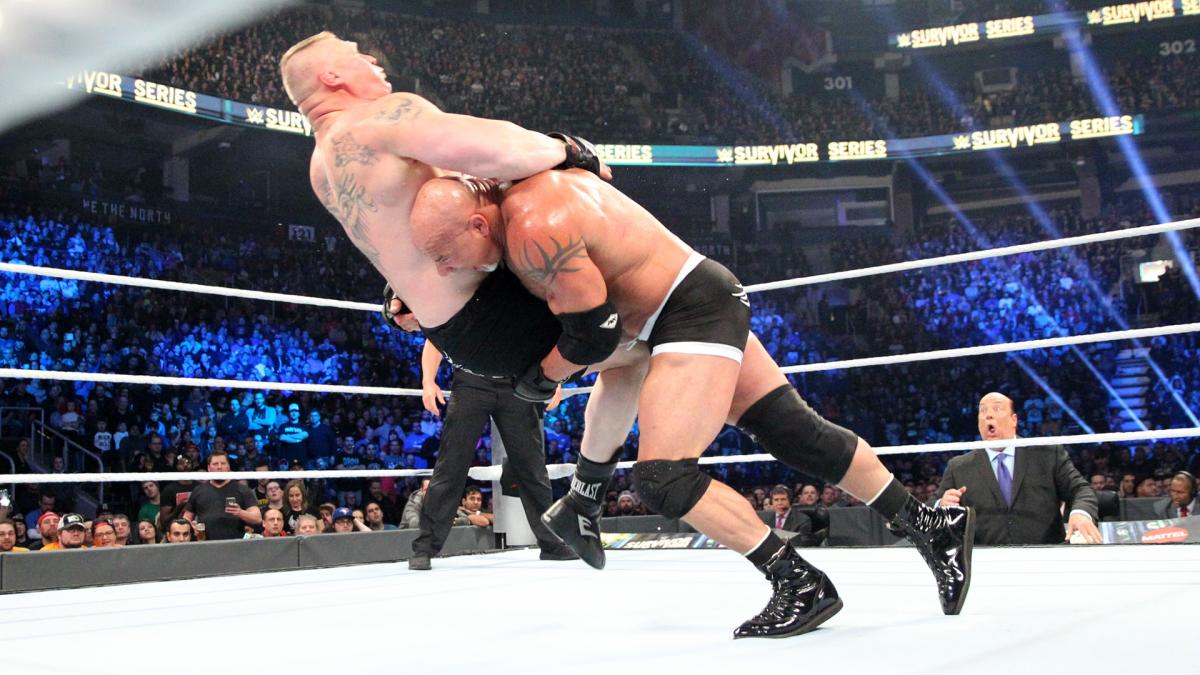 Goldberg vs. Brock Lesnar