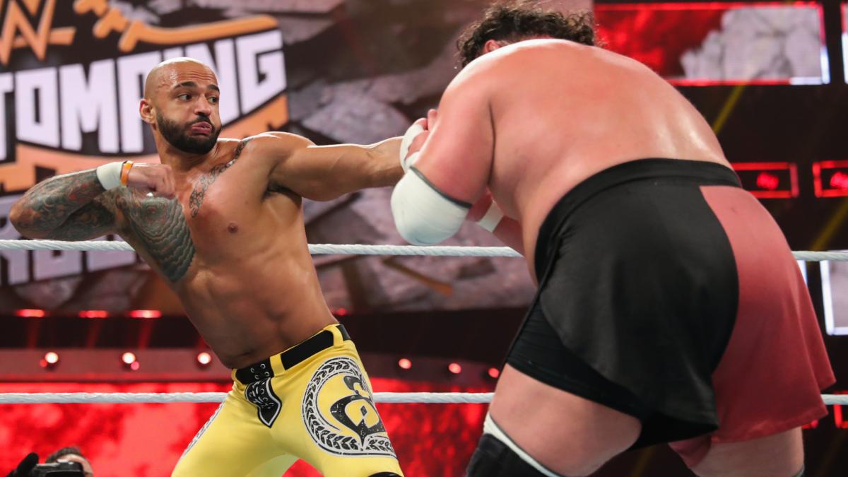 WWE Stomping Grounds Ricochet Samoa Joe