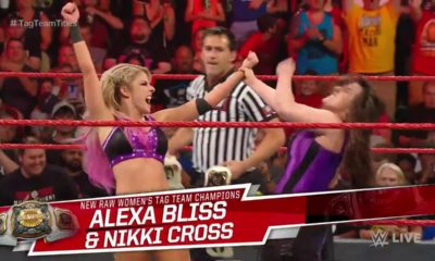 WWE Raw Alexa Bliss Nikki Cross New Champions