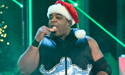 WWE NXT Keith Lee Santa Hat Christmas
