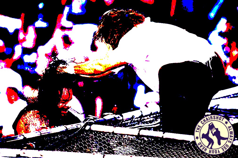 Undertaker Mankind Mick Foley WWE Hell In A Cell WWF Chairshot Edit