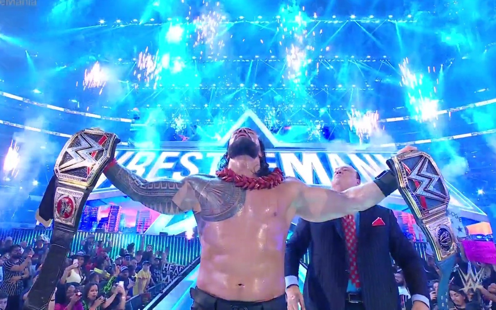 WWE WrestleMania 38 Roman Reigns Double Champ