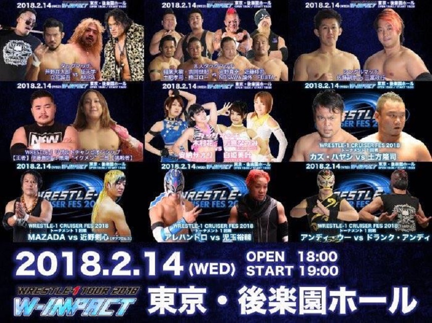 WRESTLE-1 Tour 2018 W-Impact Tag 1 Results | The Chairshot