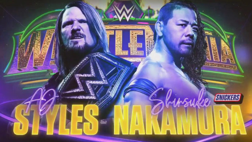 WrestleMania 34 AJ Styles Shinsuke Nakamura