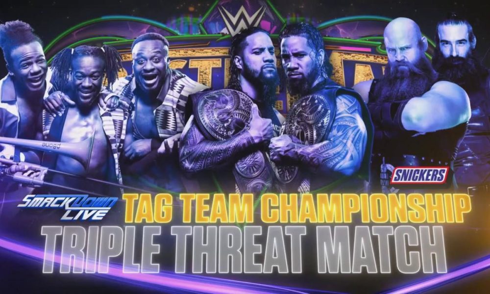 Image result for wrestlemania 34 smackdown tag team championship