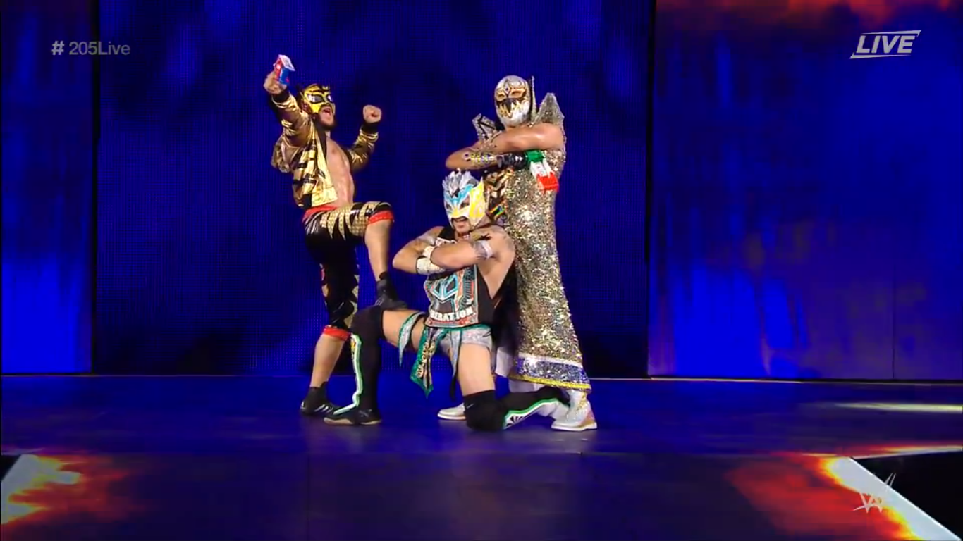 Lucha House Party with their matracas