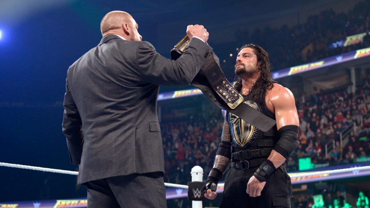 Triple H Roman Reigns WWE Championship