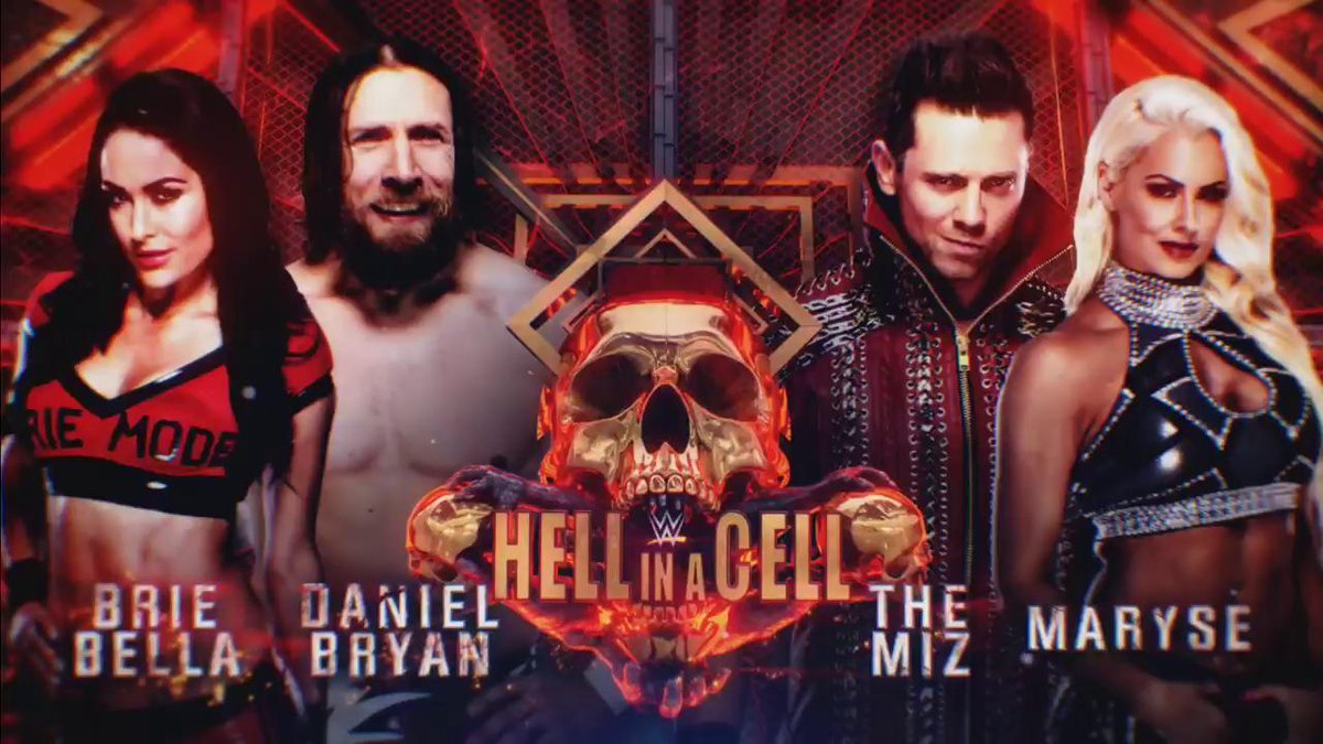 Hell In A Cell Results Daniel Bryan Brie Bella The Miz Maryse