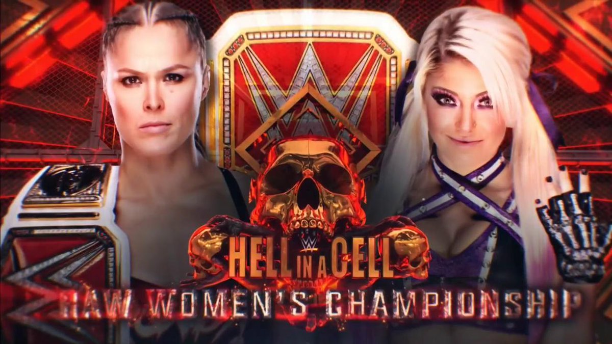 WWE Hell In A Cell Results Ronda Rousey Alexa Bliss