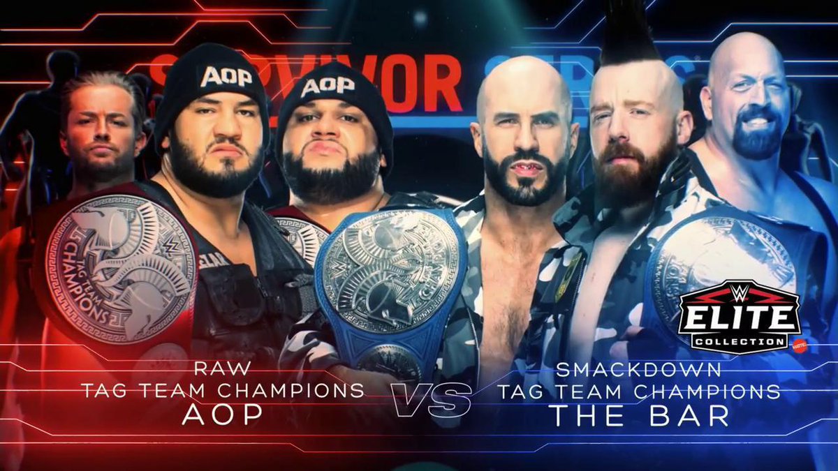 WWE Survivor Series 2018 AOP vs The Bar