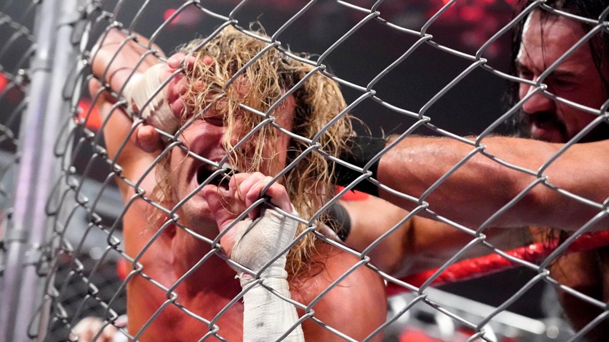 Drew McIntyre Dolph Ziggler WWE Raw Steel Cage