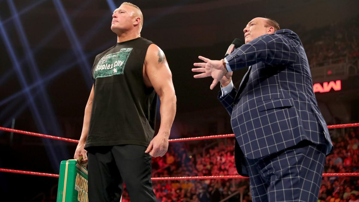 WWE Raw Brock Lesnar Paul Heyman Money In The Bank