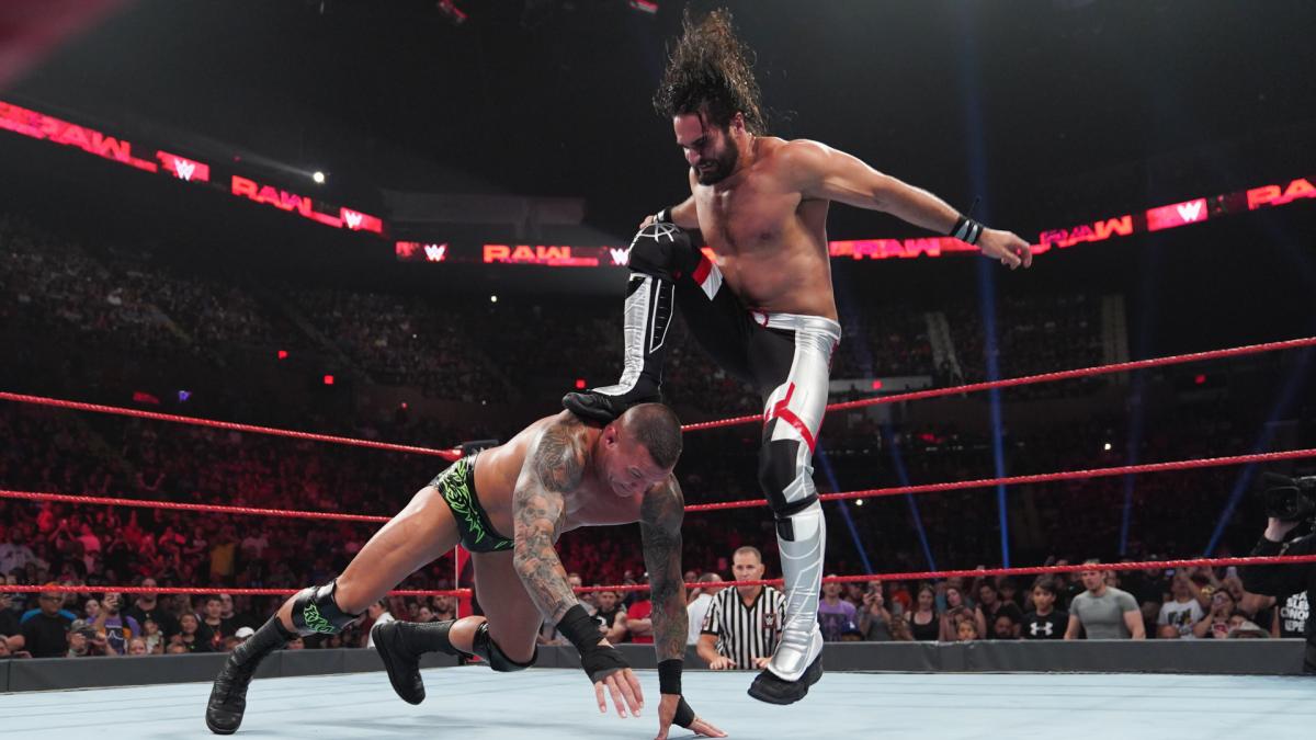 WWE Raw Seth Rollins Randy Orton