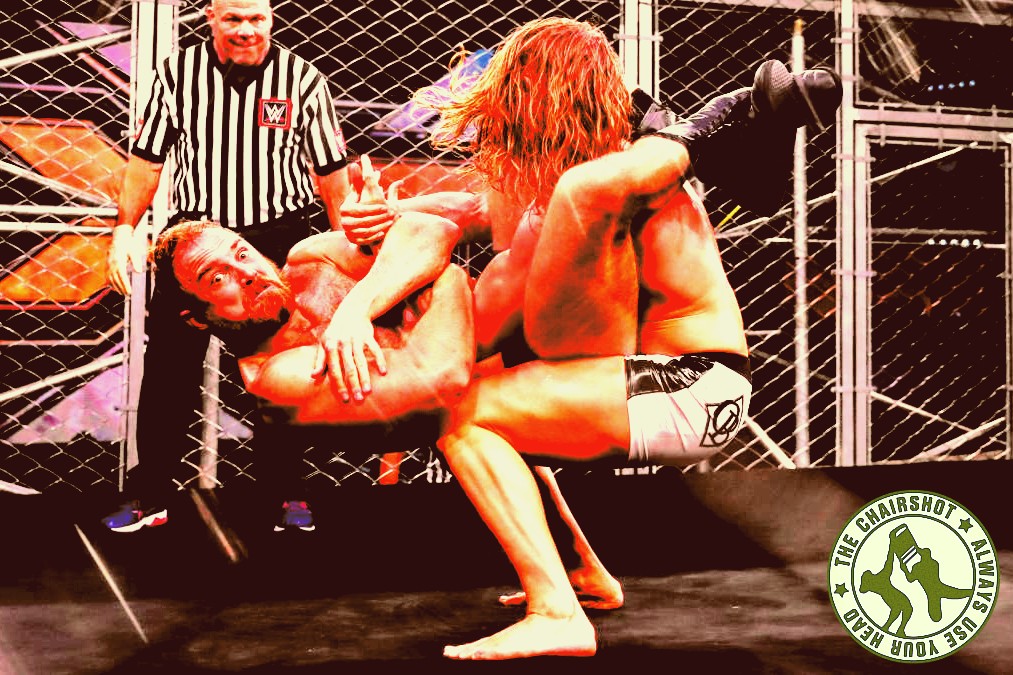 WWE NXT Matt Riddle Timothy Thatcher Fight Pit Cage