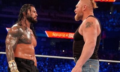 Roman Reigns Brock Lesnar WWE WrestleMania 38