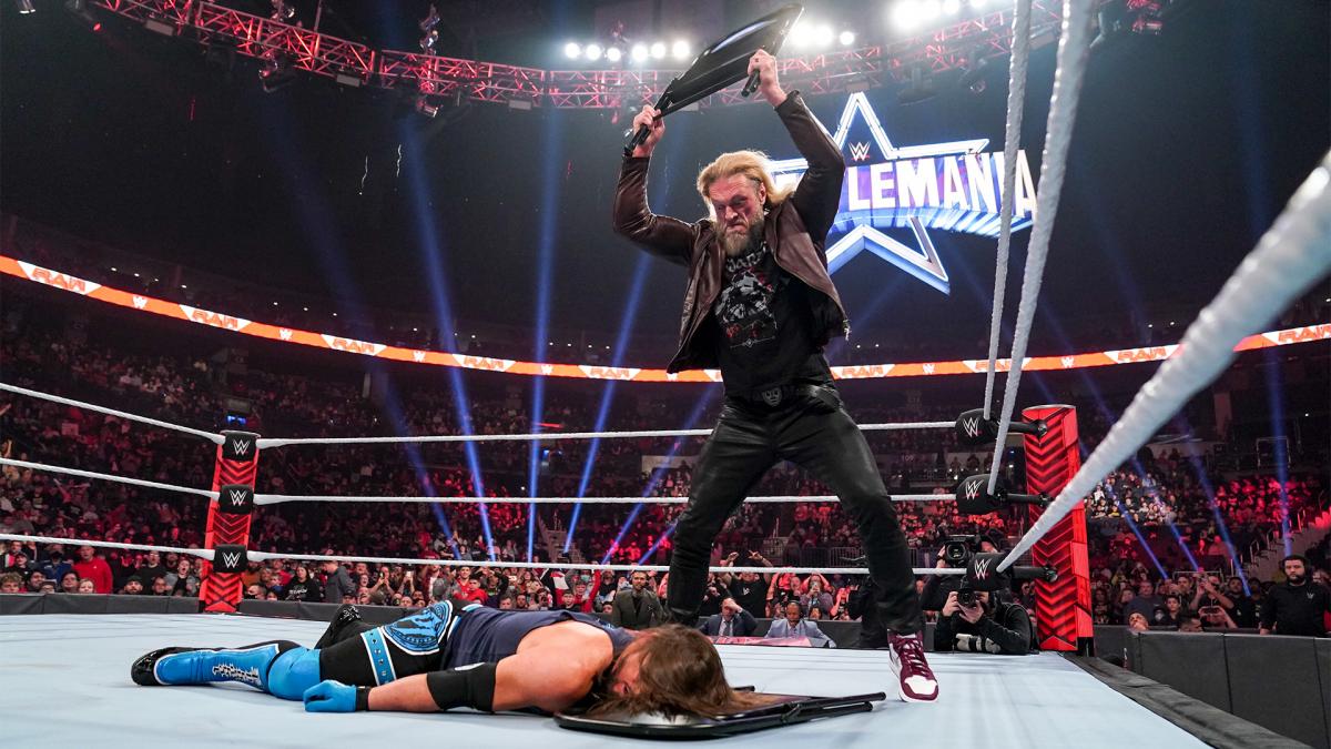 Edge AJ Styles WWE WrestleMania 38