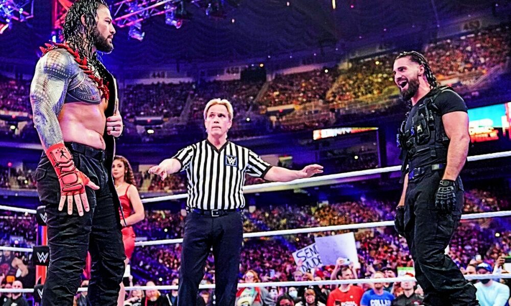 Roman Reigns Seth Rollins Royal Rumble 2022