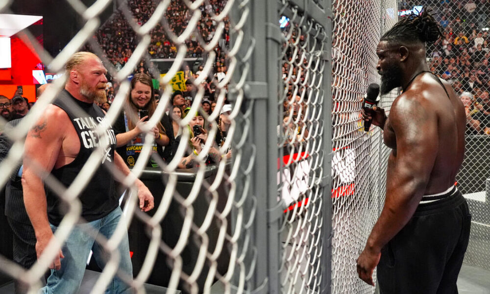 WWE Raw Brock Lesnar Oba Femi Hell In A Cell