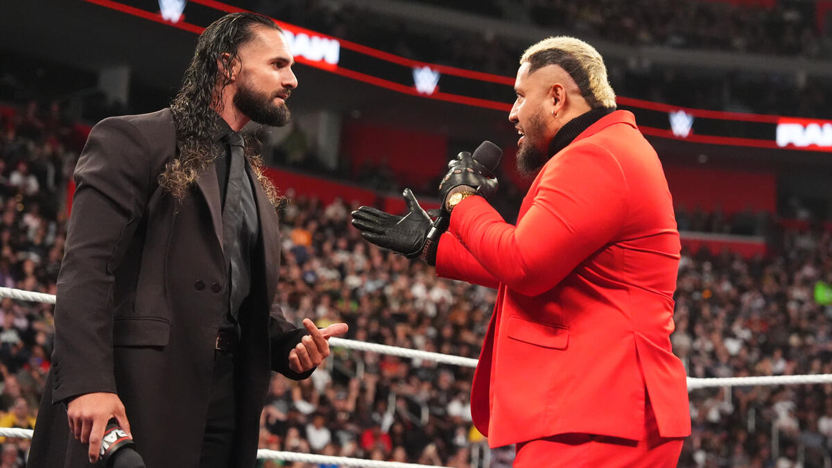 WWE Raw Seth Rollins Solo Sikoa