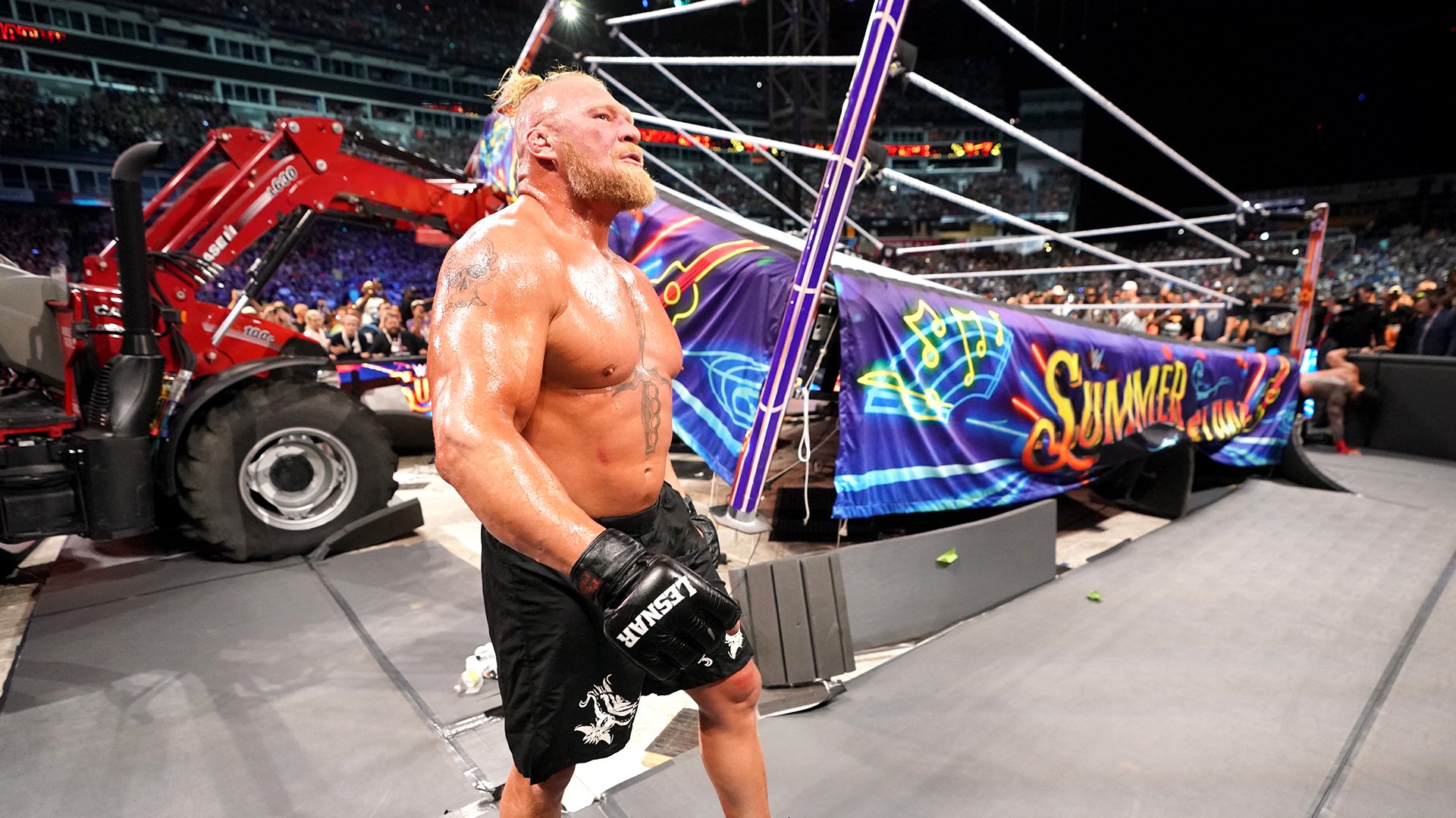 WWE SummerSlam 2022 Brock Lesnar Roman Reigns Last Man Standing
